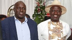 President William Ruto with billionaire David Langat