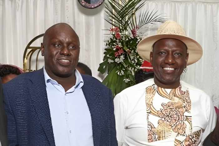 President William Ruto with billionaire David Langat