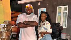 Rapper Khaligraph Jones and singer Nikita Kering
