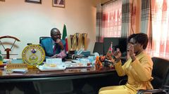 Akothee during a meeting with Migori Governor Ochilo Ayacko on February 7, 2023
