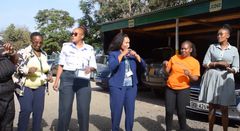 Thika Law Court Chief Magistrates dances alongside civilians who decided to surprise her on February 6, 2024