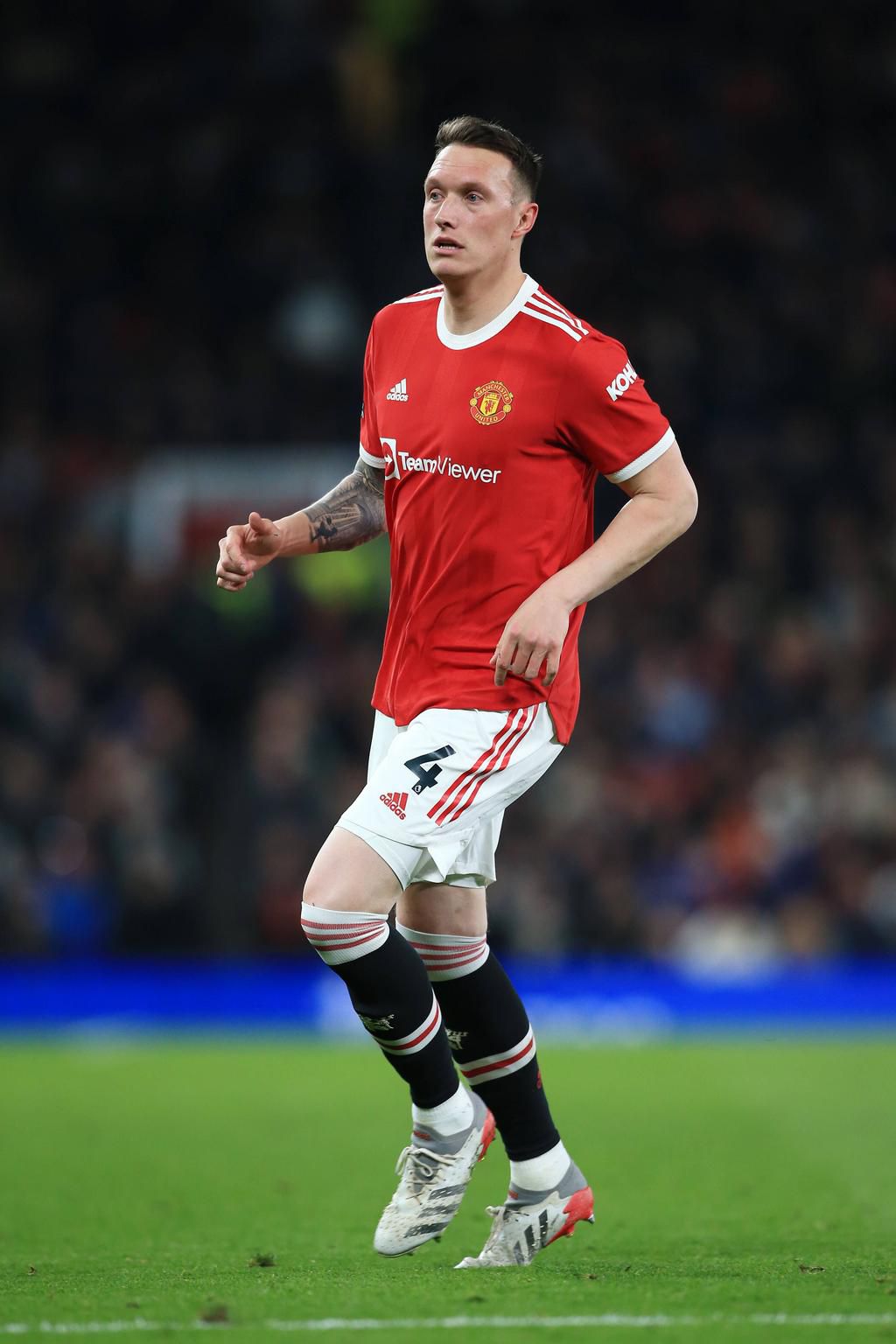 Phil Jones of Manchester United on April 28, 2022.