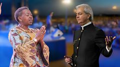 First Lady Rachel Ruto and U.S. televangelist Benny Hinn