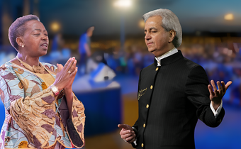 First Lady Rachel Ruto and U.S. televangelist Benny Hinn
