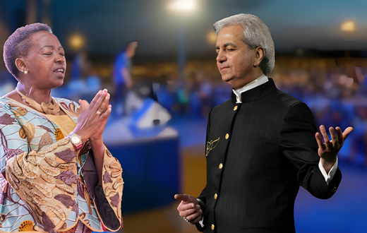 First Lady Rachel Ruto and U.S. televangelist Benny Hinn