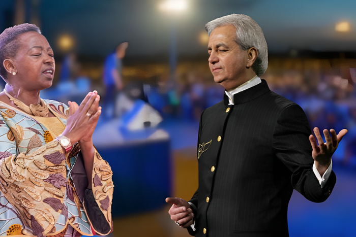 First Lady Rachel Ruto and U.S. televangelist Benny Hinn