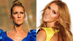 A collage images of singer Celine Dion