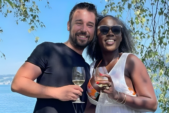 Akothee and Denis Schweizer enjoying a vacation