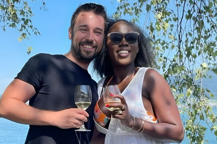 Akothee and Denis Schweizer enjoying a vacation