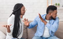 Couple arguing