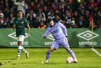 Eden Hazard of Real Madrid during the Copa del Rey match between CD Cacereno and Real Madrid at Estadio Principe Felipe on January 3, 2023.