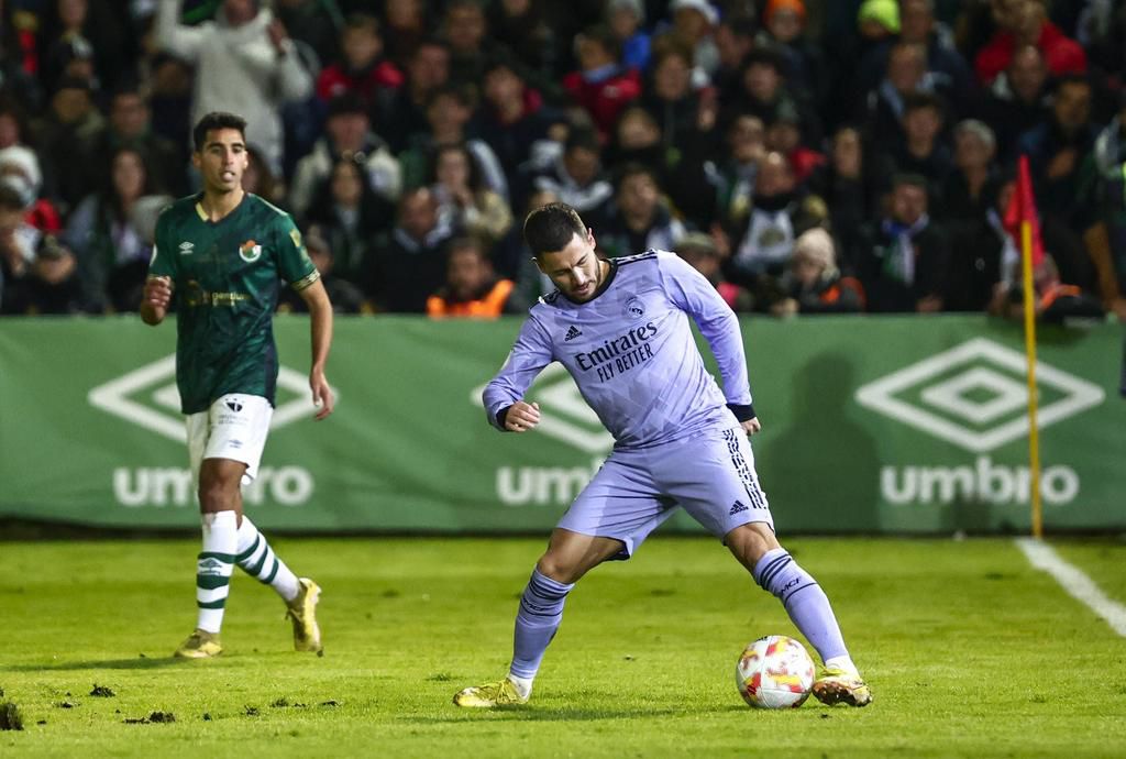 Eden Hazard of Real Madrid during the Copa del Rey match between CD Cacereno and Real Madrid at Estadio Principe Felipe on January 3, 2023.