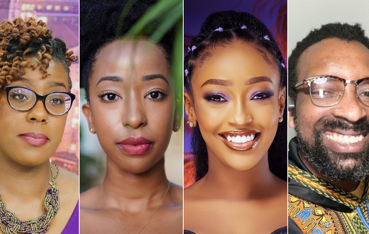 A collage of Ciru Muriuki, Lynne Njihia, Natalie Tewa and Charles Ouda