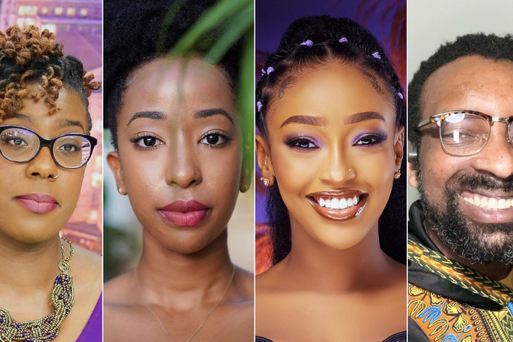 A collage of Ciru Muriuki, Lynne Njihia, Natalie Tewa and Charles Ouda