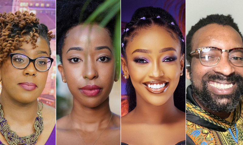 A collage of Ciru Muriuki, Lynne Njihia, Natalie Tewa and Charles Ouda