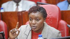 Health CS Susan Nakhumicha in Parliament