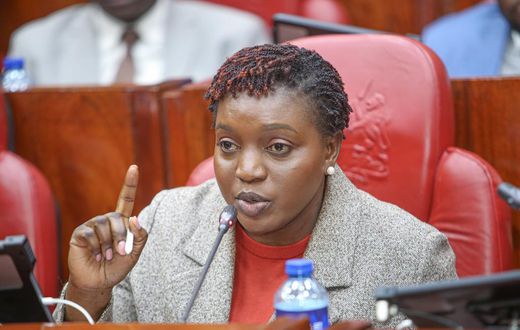 Health CS Susan Nakhumicha in Parliament