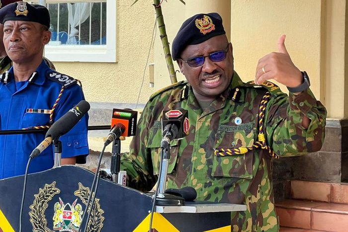 Inspector General of Police Japhet Koome