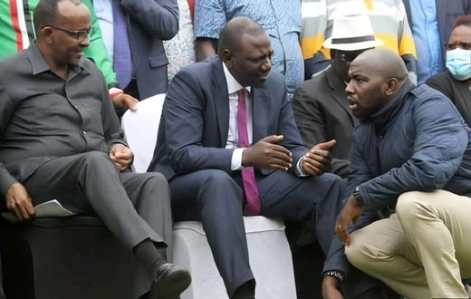 File image of Defence CS Aden Duale with President William Ruto and Transport CS Kipchumba Murkomen