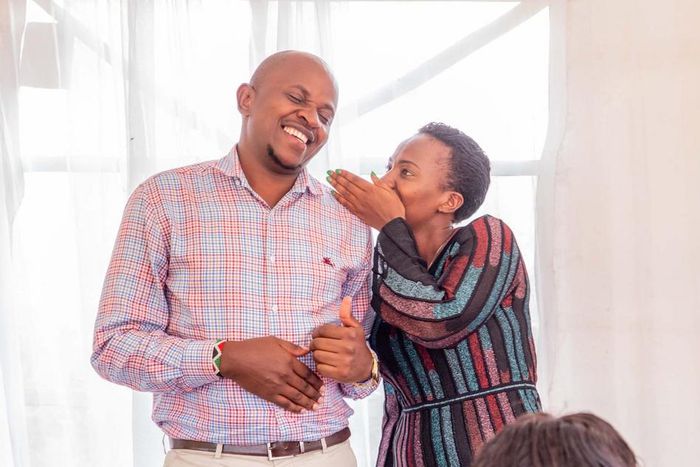 Mathira MP Eric wa Mumbi and Murang'a Woman Representative Betty Maina.