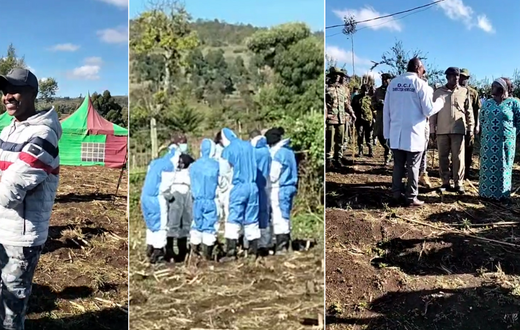 Police boss forced to intervene during Jeff Mwathi's exhumation