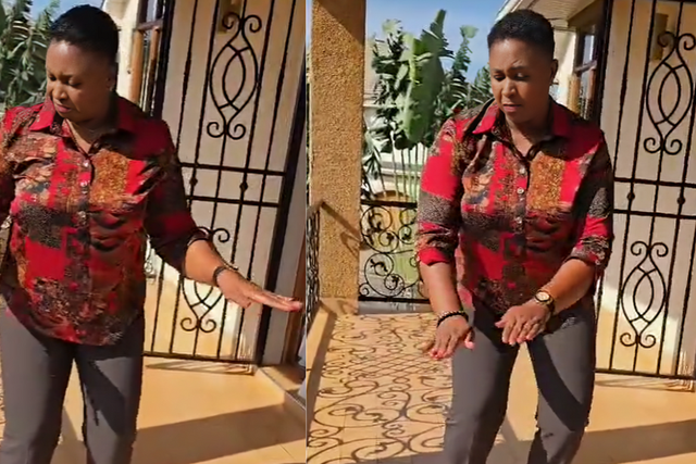 Former CS Aisha Jumwa hops on 'Anguka Nayo' challenge days after Ruto fired her