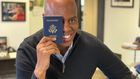 A person holding a U.S. passport