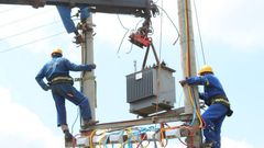 File image of KPLC staff at work