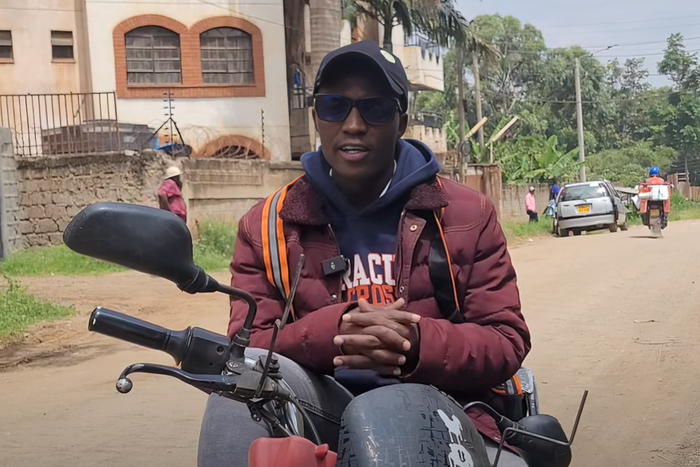 Simon Richoh, the voice behind the 'Karibia karibia customer' sim card advert