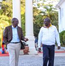 President William Ruto with Deputy President Rigathi Gachagua at State House on April 3, 2023