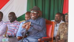 President William Ruto at the the annual Kimalel Goat Auction and Cultural Fair in Baringo County on December 22, 2022