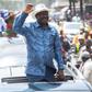 Raila Odinga on his way to a political rally at Kamukunji grounds on January 23, 2023