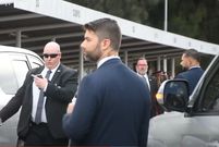 United States Secret Service officers during U.S. Defense Secretary Lloyd James Austin III's visit to Kenya