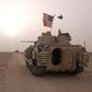 US Army 3rd Division 3-7 Bradley fighting vehicles took up a position along a road on March 19, 2003, inside the demilitarized zone between Kuwait and Iraq.Scott Nelson