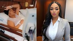 Christina Lewis recuperating in hospital after successful surgical intervention