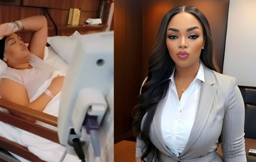 Christina Lewis recuperating in hospital after successful surgical intervention