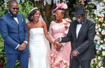 Deputy President William Ruto with his wife Rachel Ruto during the wedding of their daughter June Ruto in 2021
