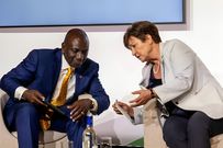 President William Ruto and Kristalina Georgieva, Managing Director of the International Monetary Fund (IMF), at the "New Global Financing Compact" summit in Paris on 22 June 2023.
