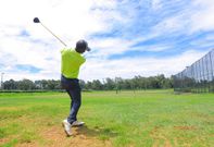 A participant in the 2024 NCBA Golf series