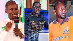 A collage of Ezekiel Odero, Ezra Chiloba and Paul Mackenzie