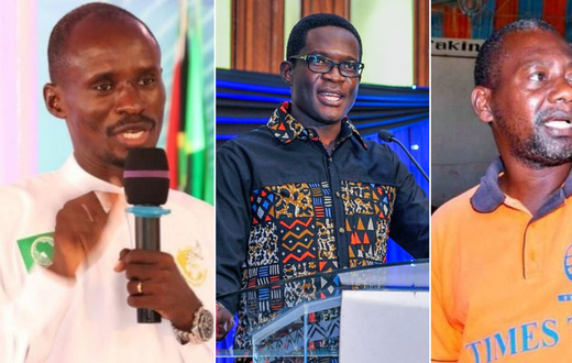 A collage of Ezekiel Odero, Ezra Chiloba and Paul Mackenzie