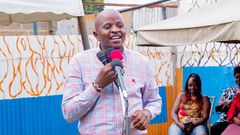 Mathira MP Eric Wamumbi speaking at a past function
