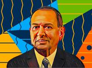 An illustration of billionaire Baloobhai Patel