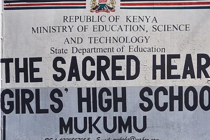 Mukumu Girls High School signage