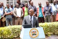 State House Spokeperson Hussein Mohamed speaking during a media briefing on March 22, 2023