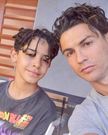 Cristiano Ronaldo and his son Cristiano Jr [Instagram]