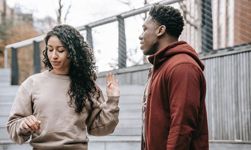 Couple arguing