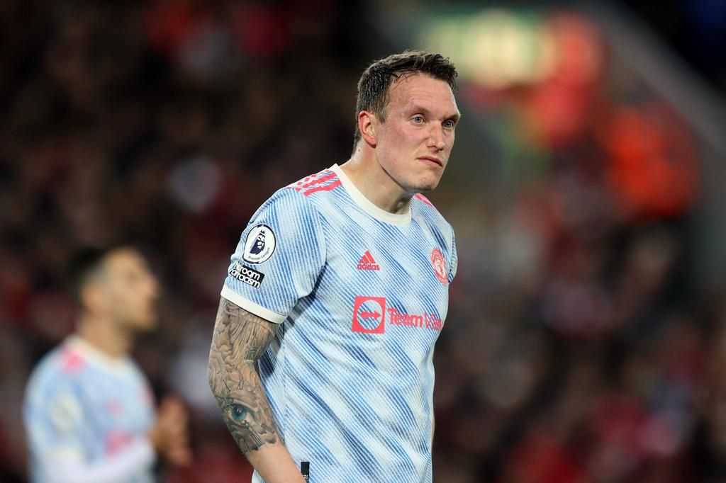 Phil Jones of Manchester United on April 19, 2022.