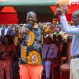 Raila Odinga with Kisii governor Simba Arati in Kisii on Sunday, 10 September 2023