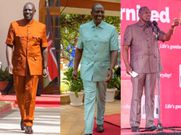 President William Ruto embraces Kaunda suit style